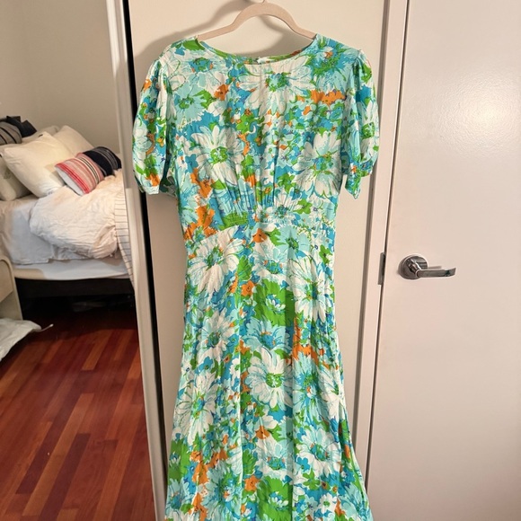 FAITHFULL THE BRAND Beline Midi Dress in Gardone Floral - Picture 1 of 8